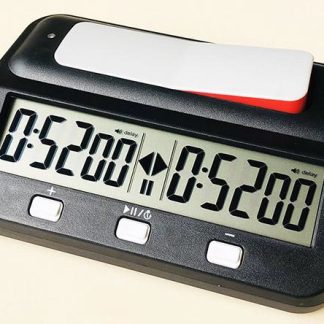 Pendule d'échecs numérique noir – LCD grand écran